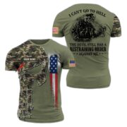 Personalized Name Veteran Punisher T-Shirt PVC040902