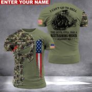 Personalized Name Veteran Punisher T-Shirt PVC040902
