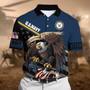 Premium Power American Veteran Power Polo Shirt NVT161003n - Image 7