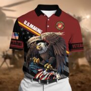 Premium Power American Veteran Power Polo Shirt NVT161003n - Image 6
