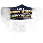 Unique I Am A Grumpy Veteran T-Shirt NVT201001
