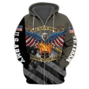 Premium Unique US Veteran Zip Hoodie PVC081001 - Image 2