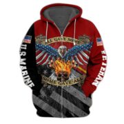 Premium Unique US Veteran Zip Hoodie PVC081001 - Image 3