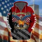 Premium Unique US Veteran Zip Hoodie PVC081001 - Image 3