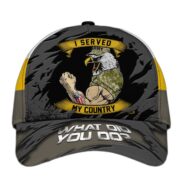 Unique Multiple US Military Services Veteran Cap PVC301001 - Image 3