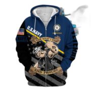 Unique I Yam What I Yam U.S Navy And Proud Zip Hoodie PVC121101 - Image 2