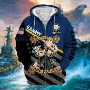 Unique I Yam What I Yam U.S Navy And Proud Zip Hoodie PVC121101 - Image 2