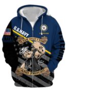 Unique I Yam What I Yam U.S Navy And Proud Zip Hoodie PVC121101