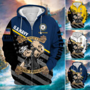 Unique I Yam What I Yam U.S Navy And Proud Zip Hoodie PVC121101