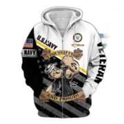Unique I Yam What I Yam U.S Navy And Proud Zip Hoodie PVC121101 - Image 3