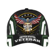 Navy Veteran Classic Cap Multicolored 3D Printed - Image 3