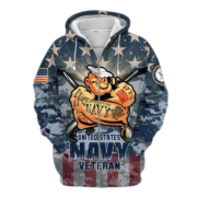 Unique Popeye Navy Zip Hoodie Collection TVN2712905 - Image 5