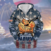 Unique Popeye Navy Zip Hoodie Collection TVN2712905 - Image 5