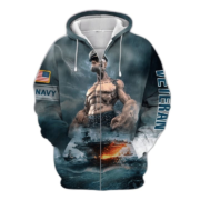 Unique Popeye Navy Zip Hoodie Collection TVN2712905 - Image 3