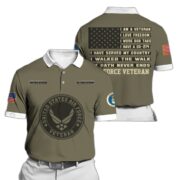 Premium Multiple US Military Services Veteran Polo PVC060102 - Image 2