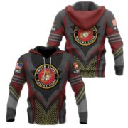 Premium Multiple US Military Services Veteran Hoodie PVC120101 - Image 5