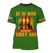 Personalised Multicolor Di Di Mau Dinky Dau Vietnam Veteran T-shirt TVN170103 - Image 4
