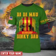 Personalised Multicolor Di Di Mau Dinky Dau Vietnam Veteran T-shirt TVN170103 - Image 4