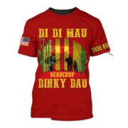 Personalised Multicolor Di Di Mau Dinky Dau Vietnam Veteran T-shirt TVN170103 - Image 7