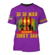 Personalised Multicolor Di Di Mau Dinky Dau Vietnam Veteran T-shirt TVN170103 - Image 8