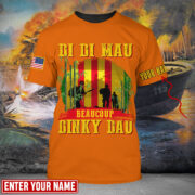 Personalised Multicolor Di Di Mau Dinky Dau Vietnam Veteran T-shirt TVN170103 - Image 6
