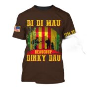 Personalised Multicolor Di Di Mau Dinky Dau Vietnam Veteran T-shirt TVN170103 - Image 3