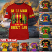 Personalised Multicolor Di Di Mau Dinky Dau Vietnam Veteran T-shirt TVN170103