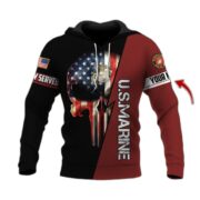 Personalised Premium The Punisher Veteran Hoodie TVN230101 - Image 7