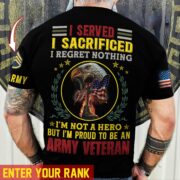 Premium Personalised Multiple US Military Services Veteran T-Shirt PVC090203 - Image 3