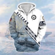 Premium U.S. Navy Veteran Zip Hoodie PVC140205 - Image 3