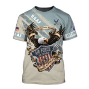Premium Personalised U.S Multiple Service Veteran T-Shirt PVC250201 - Image 6