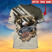 Premium Personalised U.S Multiple Service Veteran T-Shirt PVC250201 - Image 2