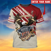 Premium Personalised U.S Multiple Service Veteran T-Shirt PVC250201 - Image 5