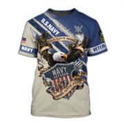 Premium Personalised U.S Multiple Service Veteran T-Shirt PVC250201 - Image 4