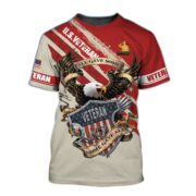 Premium Personalised U.S Multiple Service Veteran T-Shirt PVC250201 - Image 8