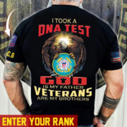 Premium Personalised U.S Multiple Service Veteran T-Shirt PVC260202 - Image 6