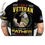 Premium Personalised Multiple US Military Services Veteran T-Shirt PVC030302 - Image 2