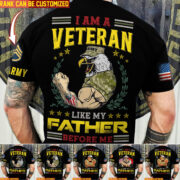 Premium Personalised Multiple US Military Services Veteran T-Shirt PVC030302 - Image 2
