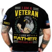 Premium Personalised Multiple US Military Services Veteran T-Shirt PVC030302 - Image 3
