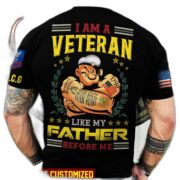 Premium Personalised Multiple US Military Services Veteran T-Shirt PVC030302 - Image 5