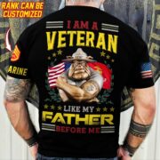 Premium Personalised Multiple US Military Services Veteran T-Shirt PVC030302 - Image 6