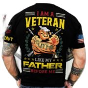 Premium Personalised Multiple US Military Services Veteran T-Shirt PVC030302 - Image 7