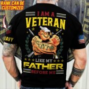 Premium Personalised Multiple US Military Services Veteran T-Shirt PVC030302 - Image 7