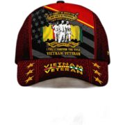 Premium Personalised Vietnam Veteran 3D Cap PVC250418 - Image 2