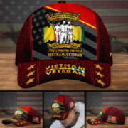 Premium Personalised Vietnam Veteran 3D Cap PVC250418 - Image 2