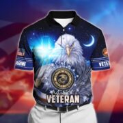 Premium U.S Multiple Service Veteran Polo Shirt PVC210302 - Image 4