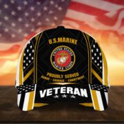 Premium U.S Multiple Service Veteran 3D Cap PVC260403 - Image 7