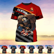 Premium U.S Multiple Service Veteran T-Shirt YL97.19040201