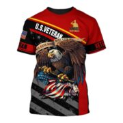 Premium U.S Multiple Service Veteran T-Shirt YL97.19040201 - Image 3