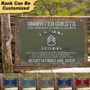 Premium Personalized U.S Veteran Metal Sign PVC060503